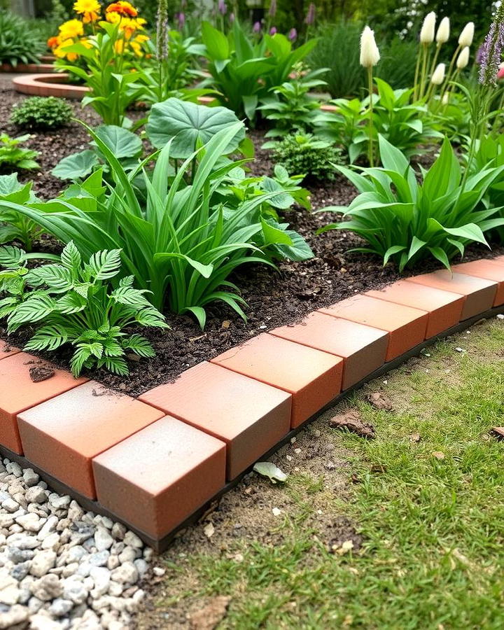 Slanted Brick Edging