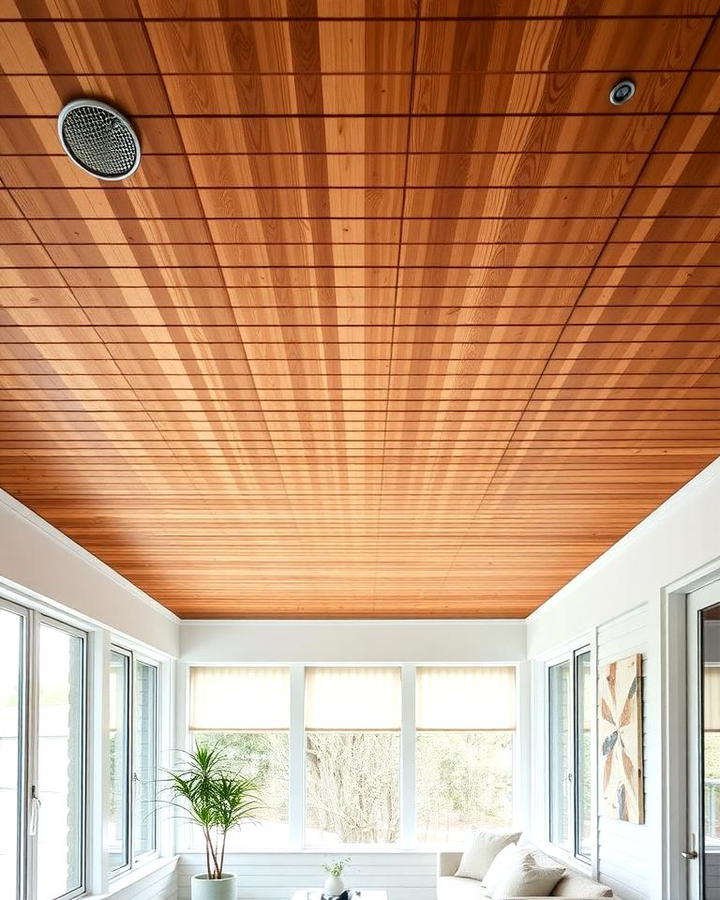 Slatted Wood Ceiling