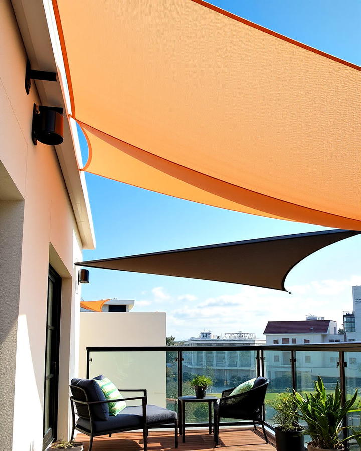 Sleek Balcony Shade Sail