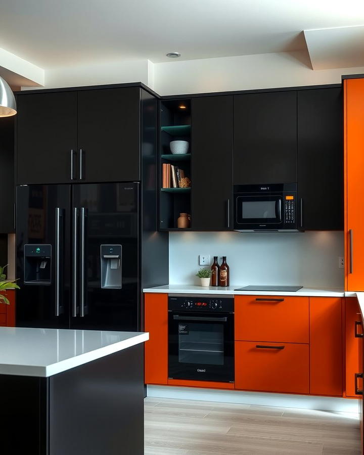 Sleek Black Appliances for Timeless Sophistication