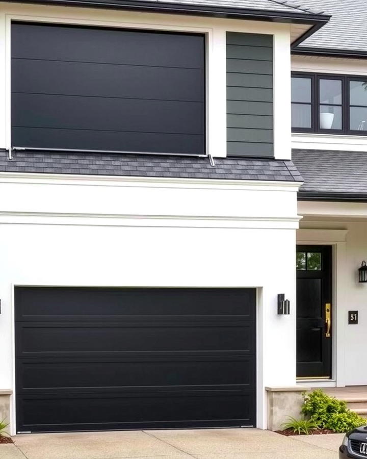 Sleek Black Garage Doors 2