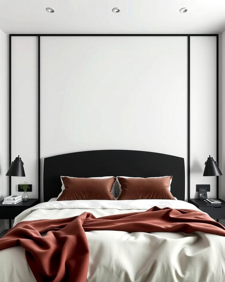 Sleek Minimalist Black Headboard