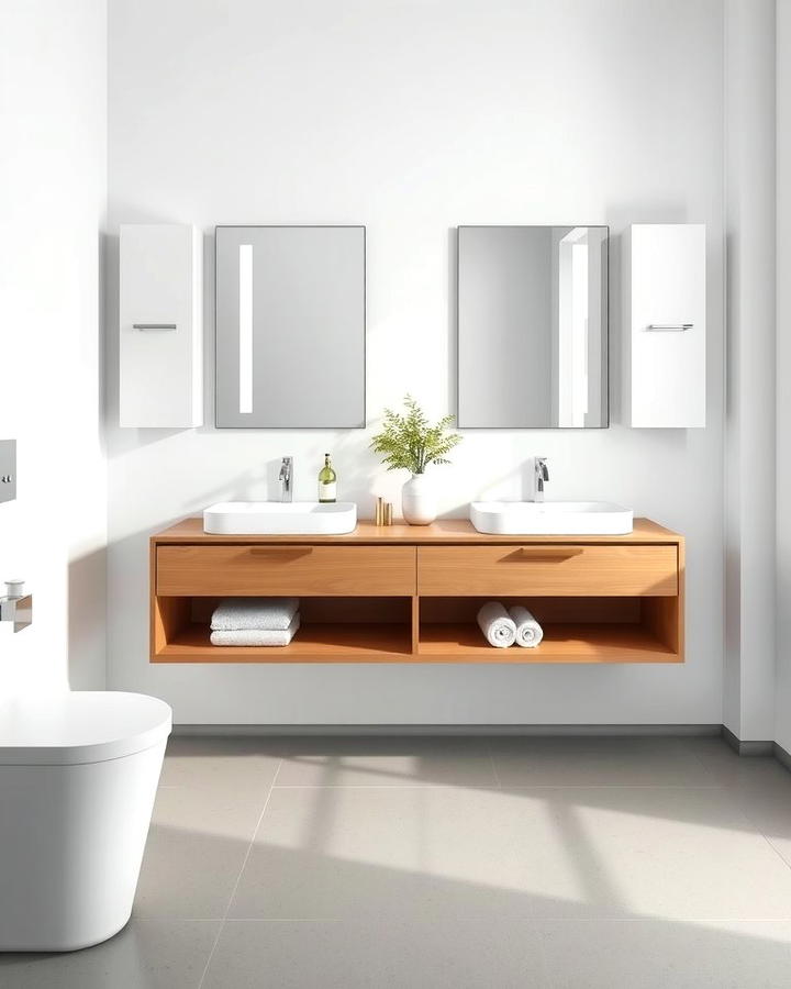 Sleek Minimalist Floating Vanity