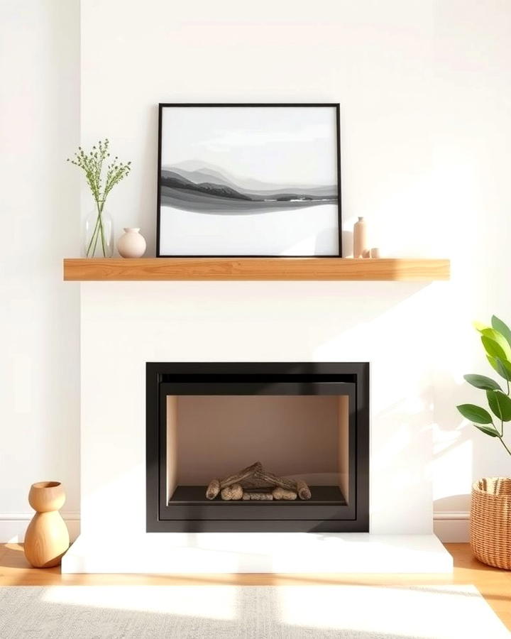 Sleek Minimalist Mantel