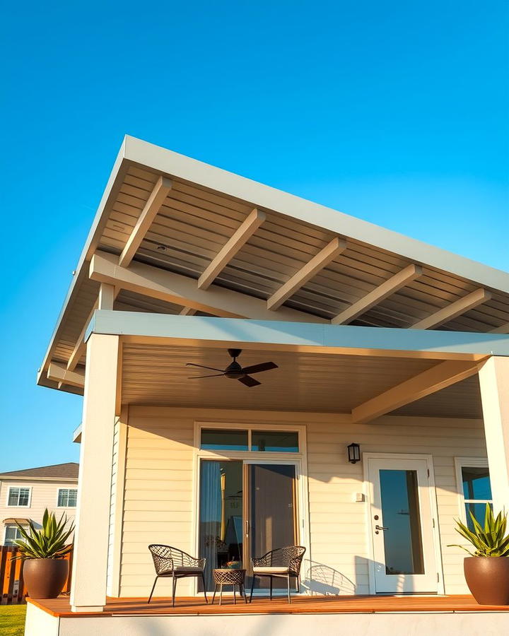 Sleek Modern Look with Standing Seam Metal Roof