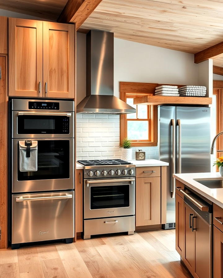 Sleek Stainless Steel Appliances