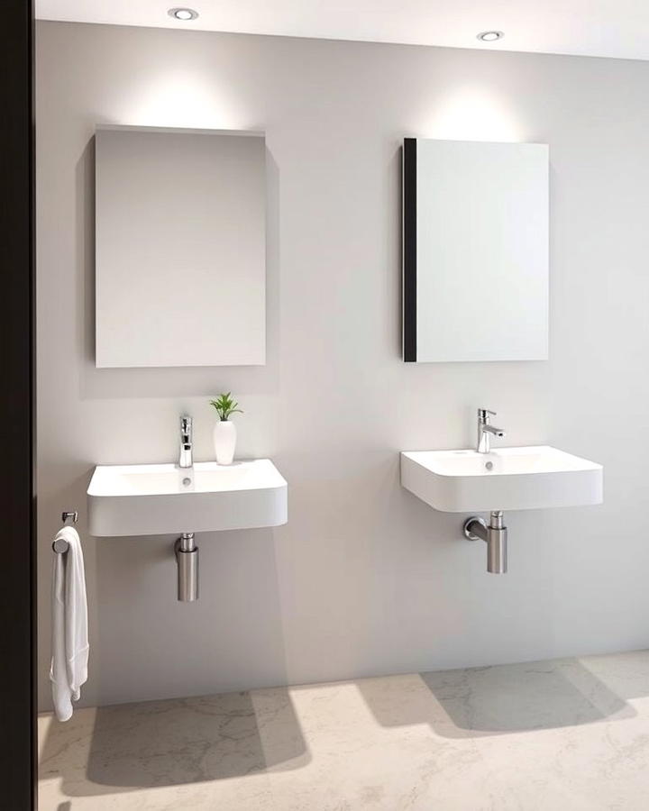 Sleek Wall Mounted Sinks