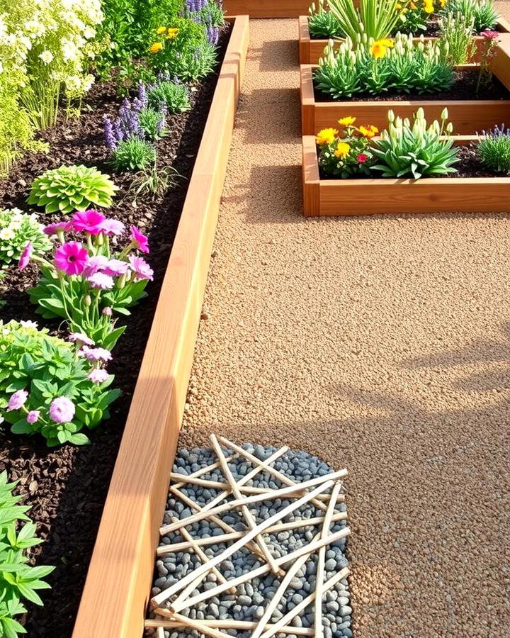 Sleeper Edging for Beds and Pathways