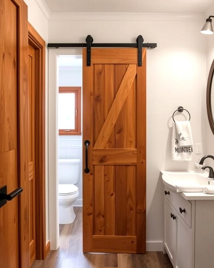 Sliding Barn Door for a Rustic Touch