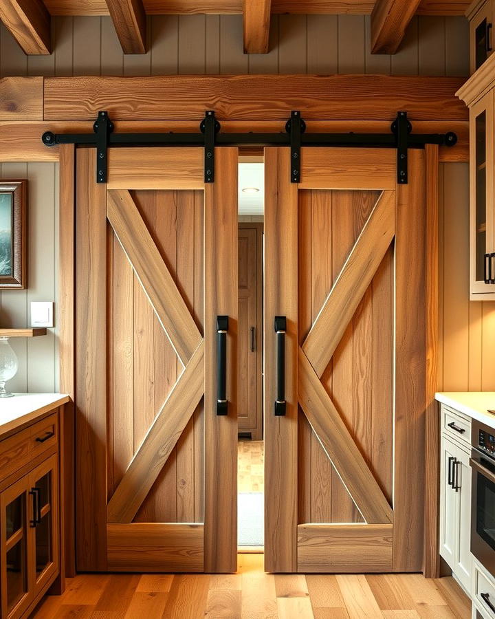 Sliding Barn Doors for a Rustic Charm