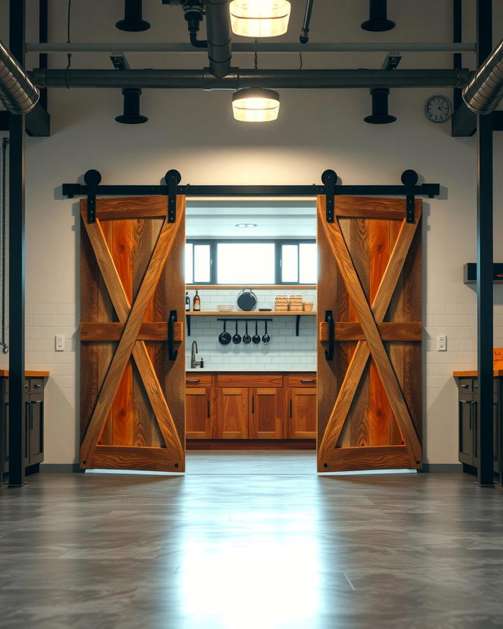 Sliding Barn Doors for a Rustic Touch