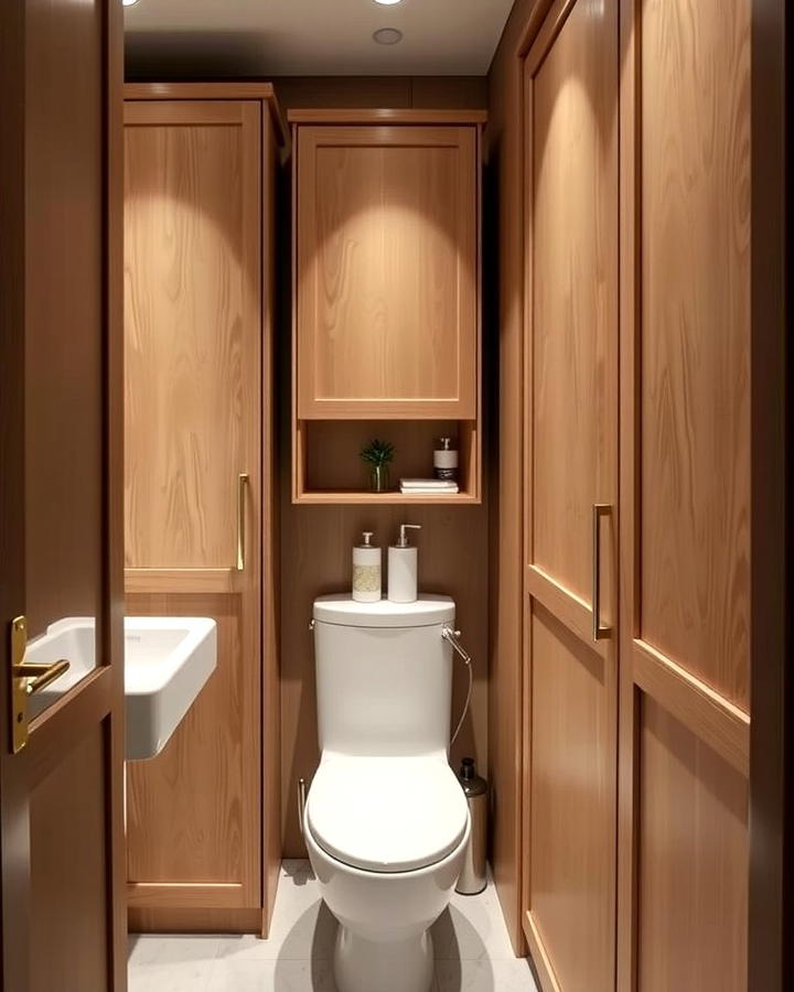 Sliding Door Cabinets for Tight Bathrooms