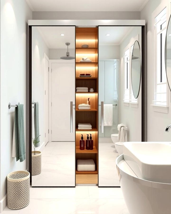 Sliding Mirror Closet