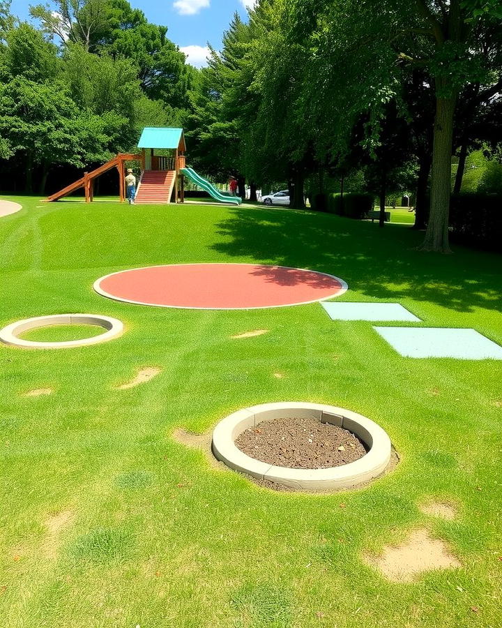 Sloped Lawn with Play Area