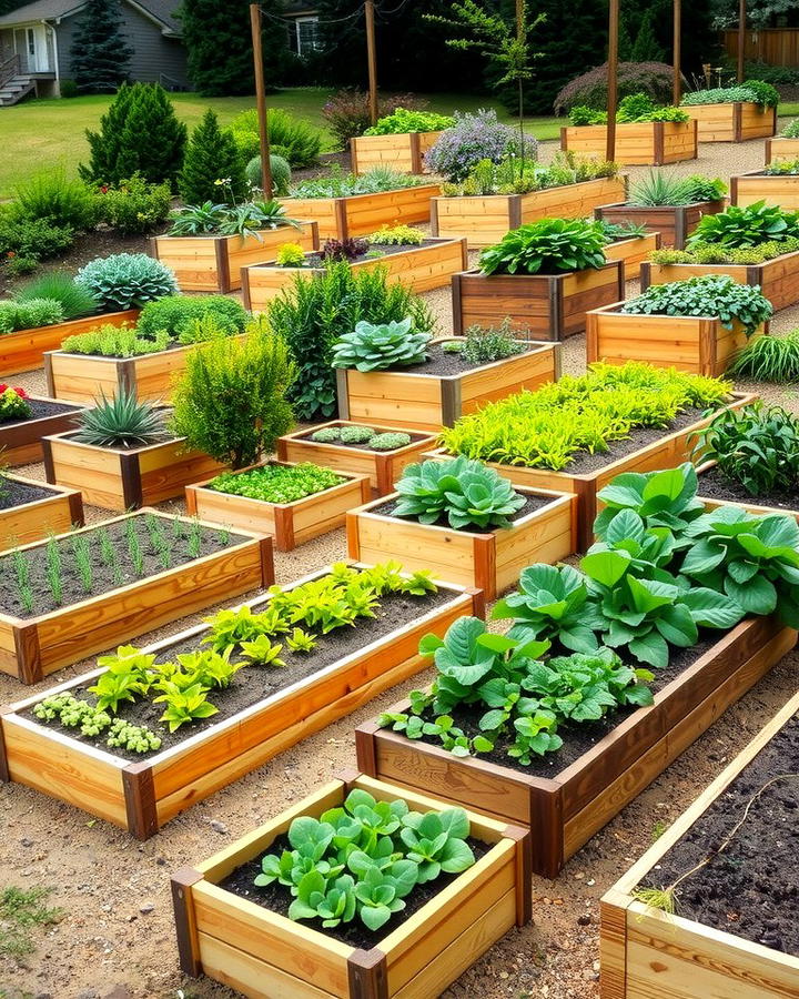 Sloped Vegetable Garden Beds