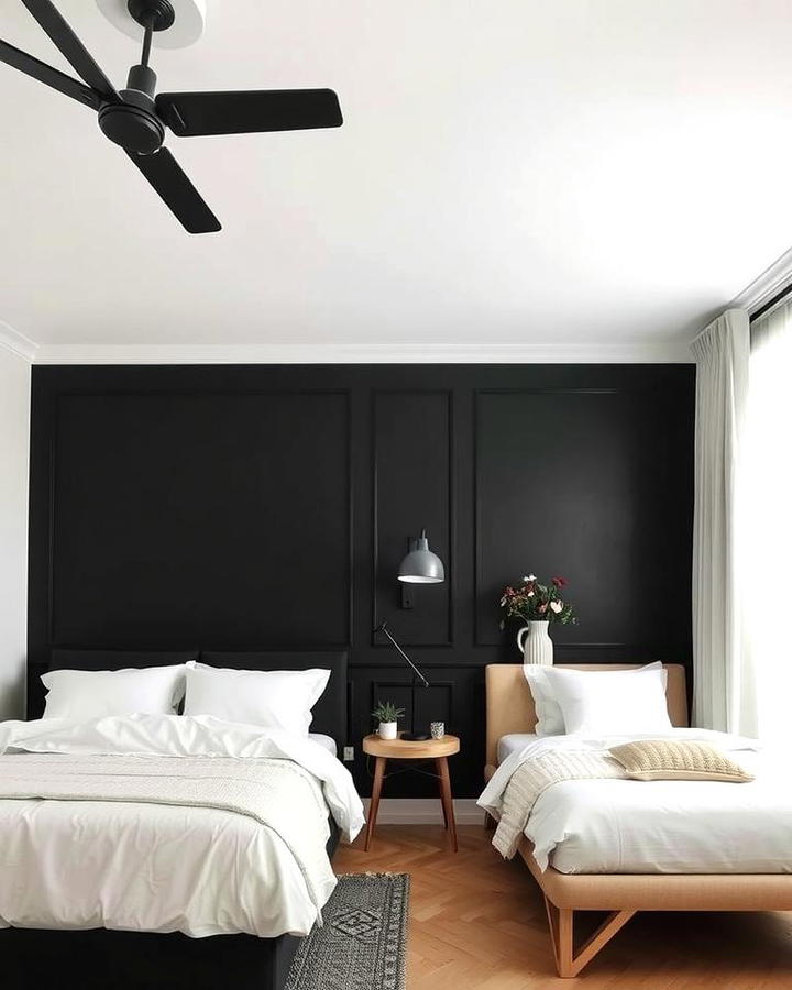 Soft Black Accent Wall