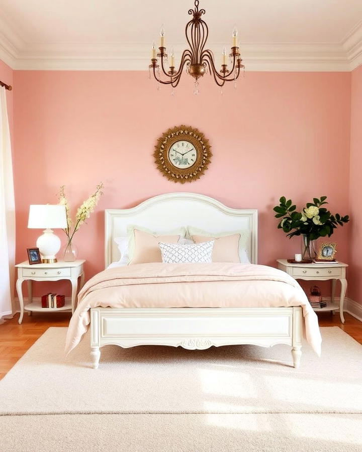 Soft Blush Pink Walls Bedroom