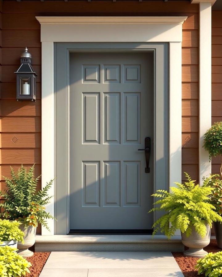 Soft Gray Front Door