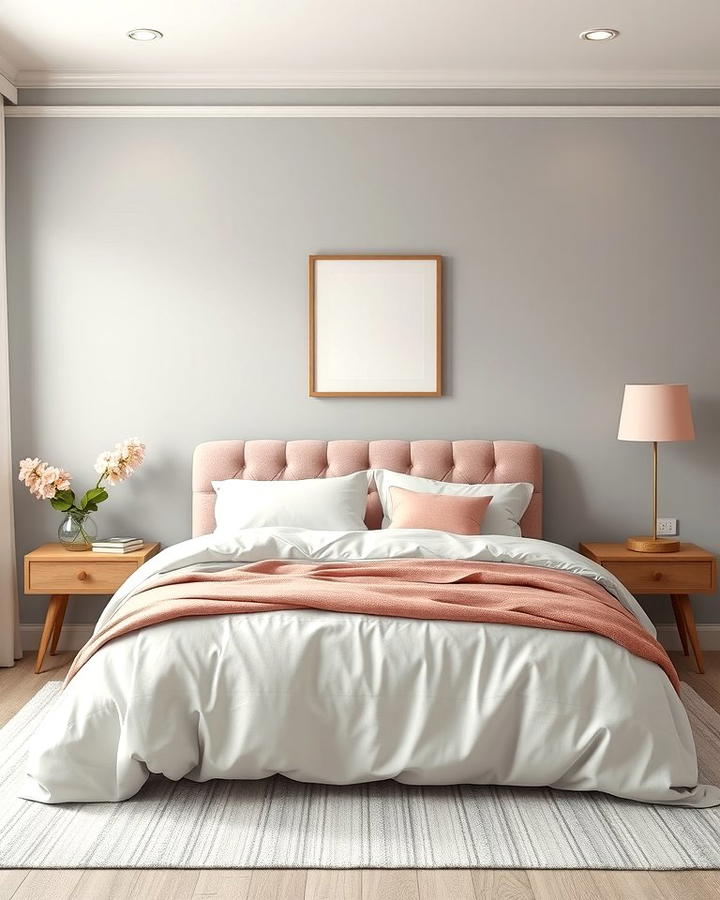 Soft Gray and Blush Pink for Subtle Sophistication