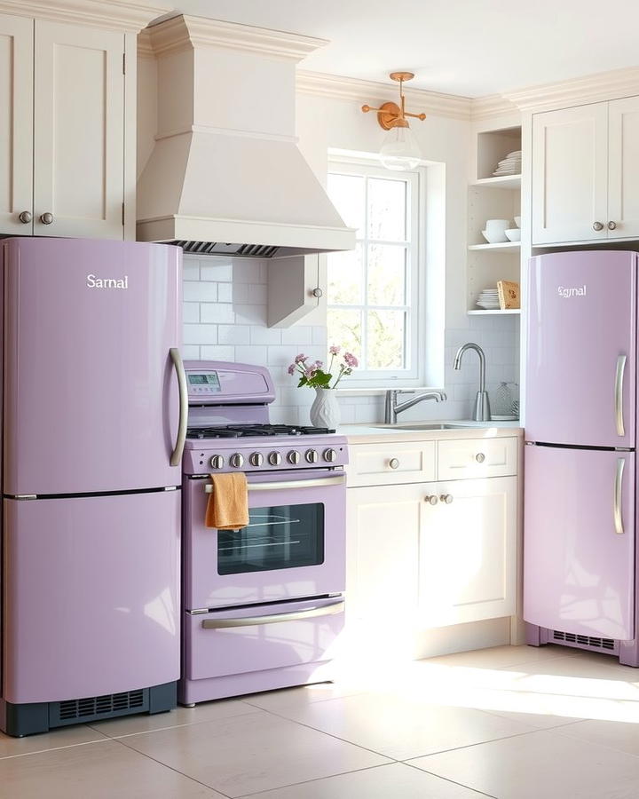 Soft Lavender Appliances for Subtle Elegance