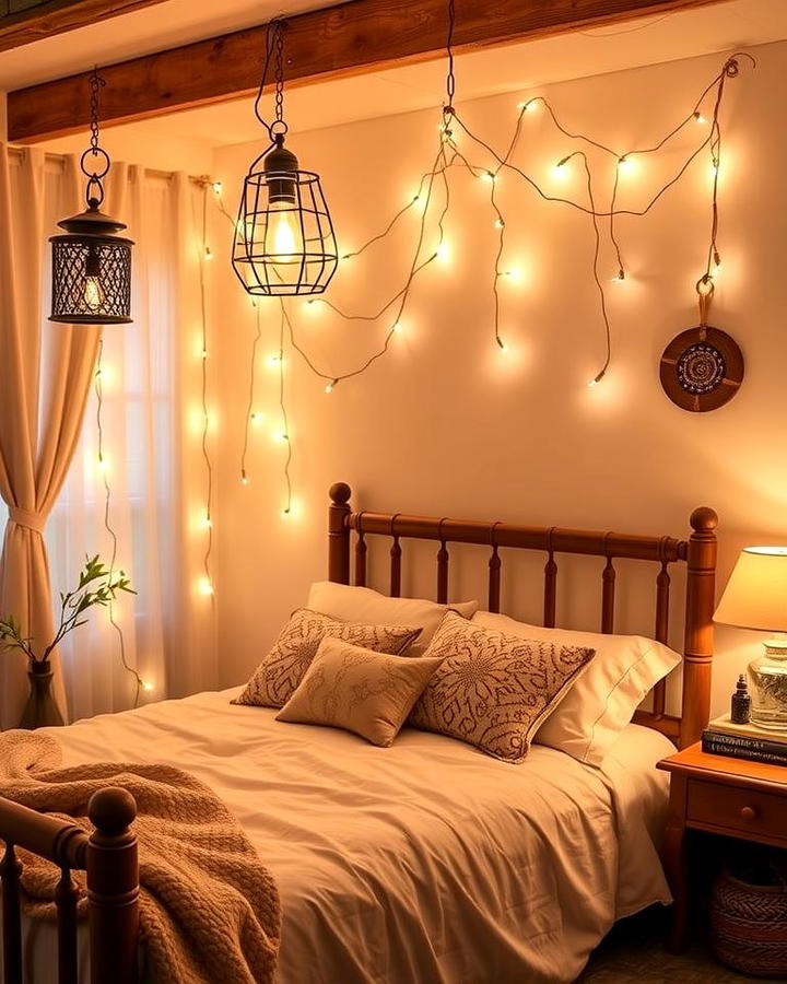 Soft Lighting with Lanterns and String Lights