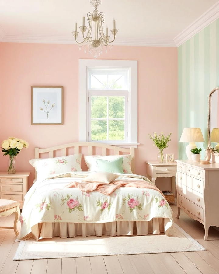 Soft Pastel Color Palette Bedroom