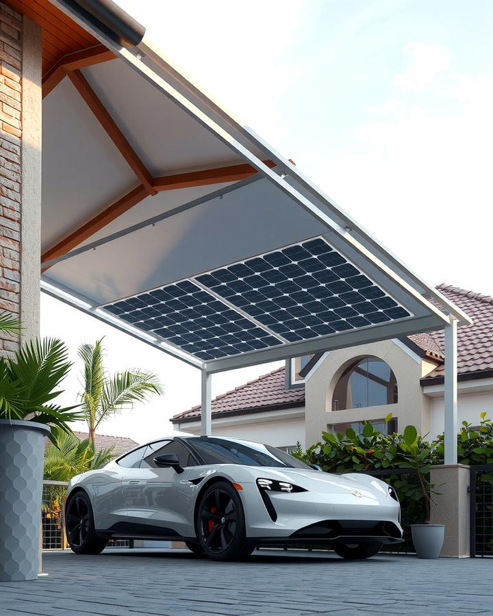 Solar Panel Car Porch