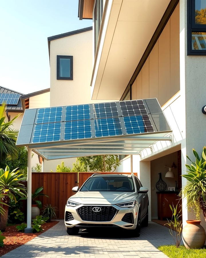 Solar Panel Integrated Porch