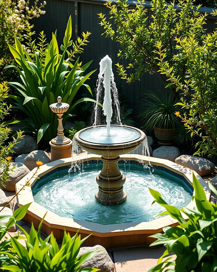 Solar Powered Fountain for Eco Friendly Elegance