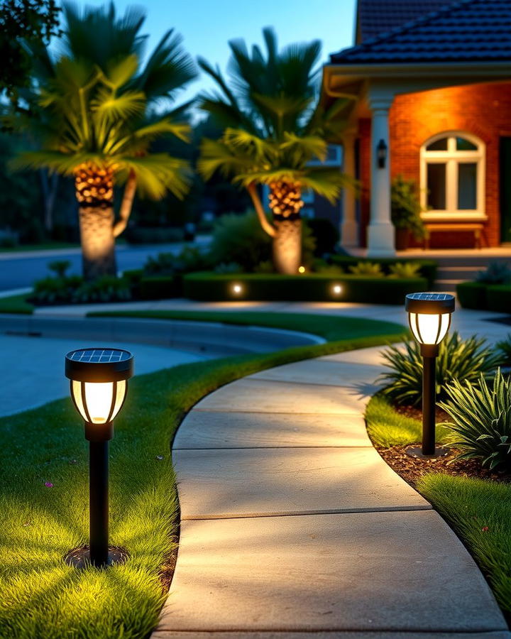 Solar Powered Path Lights