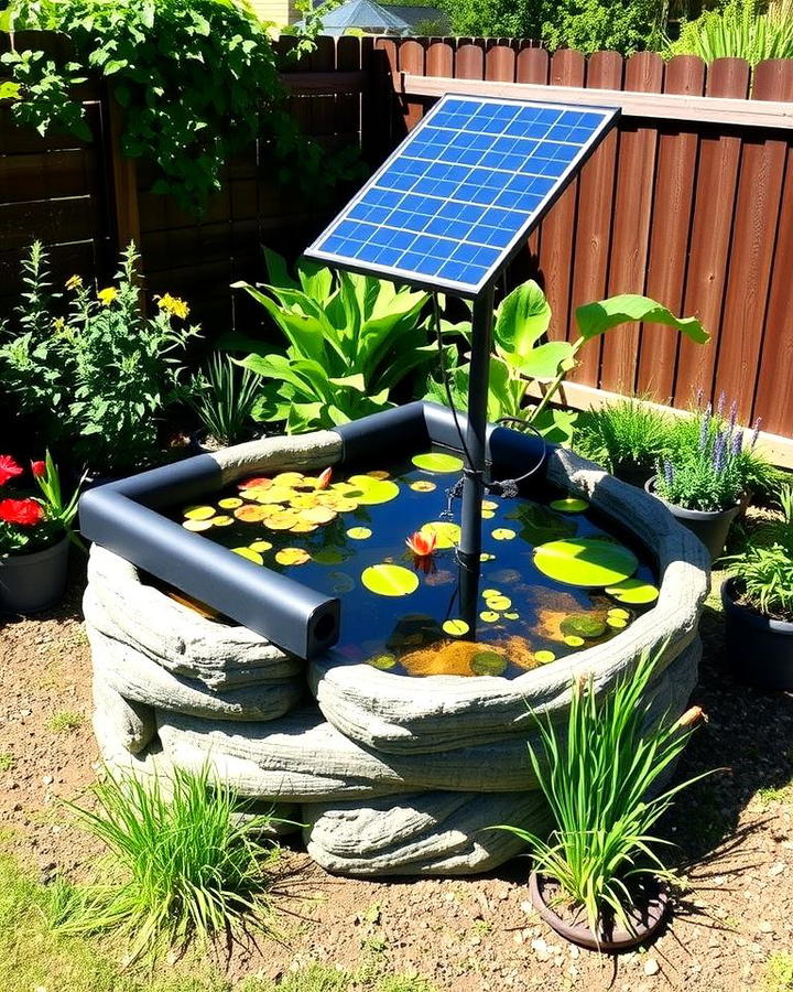 Solar Powered Raised Pond