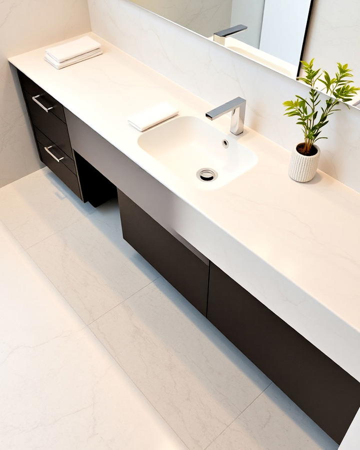 Solid Surface Countertop for Seamless Design