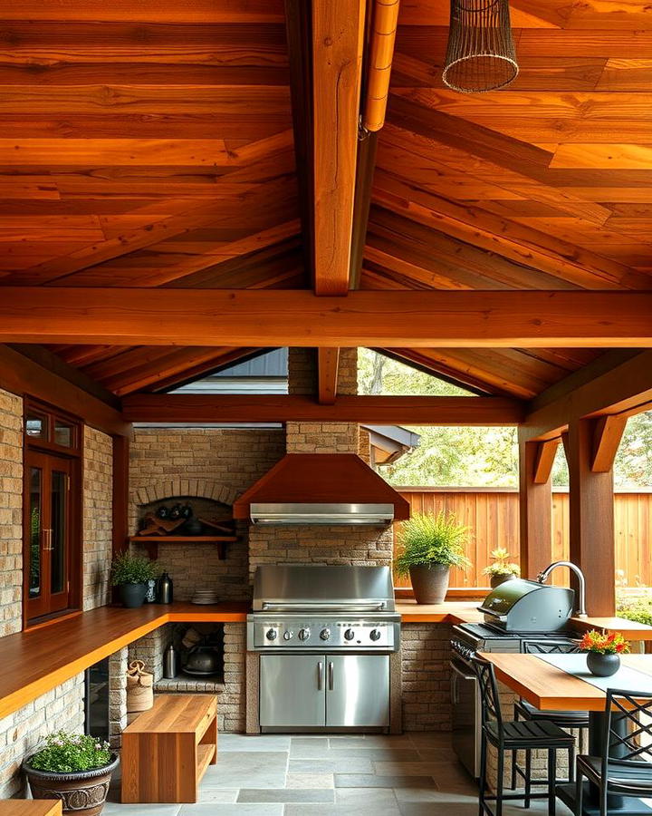 Solid Wood Roof for a Rustic Look