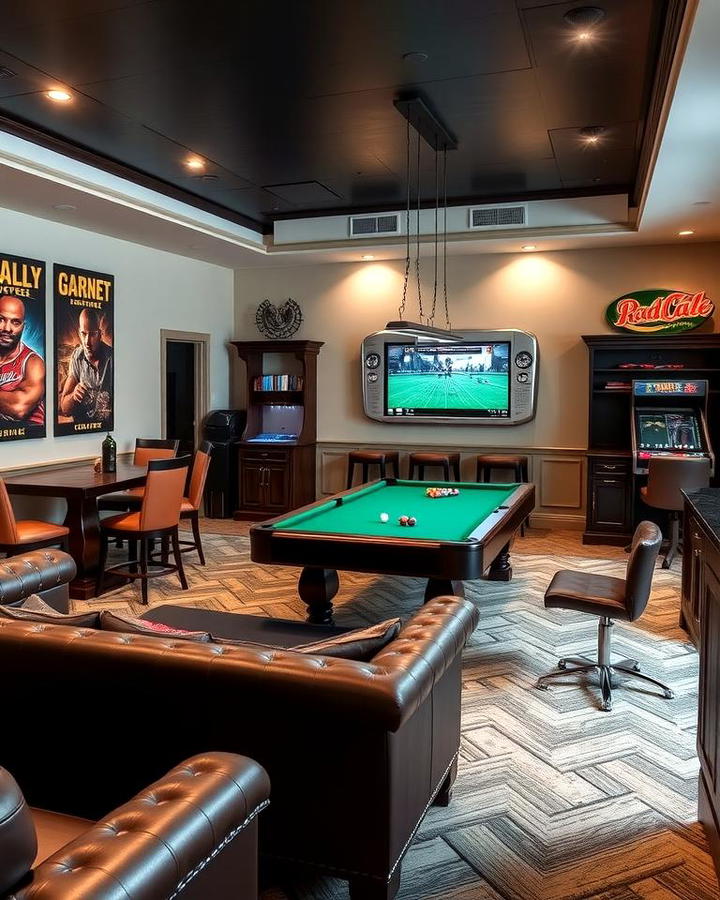 Sophisticated Game Room