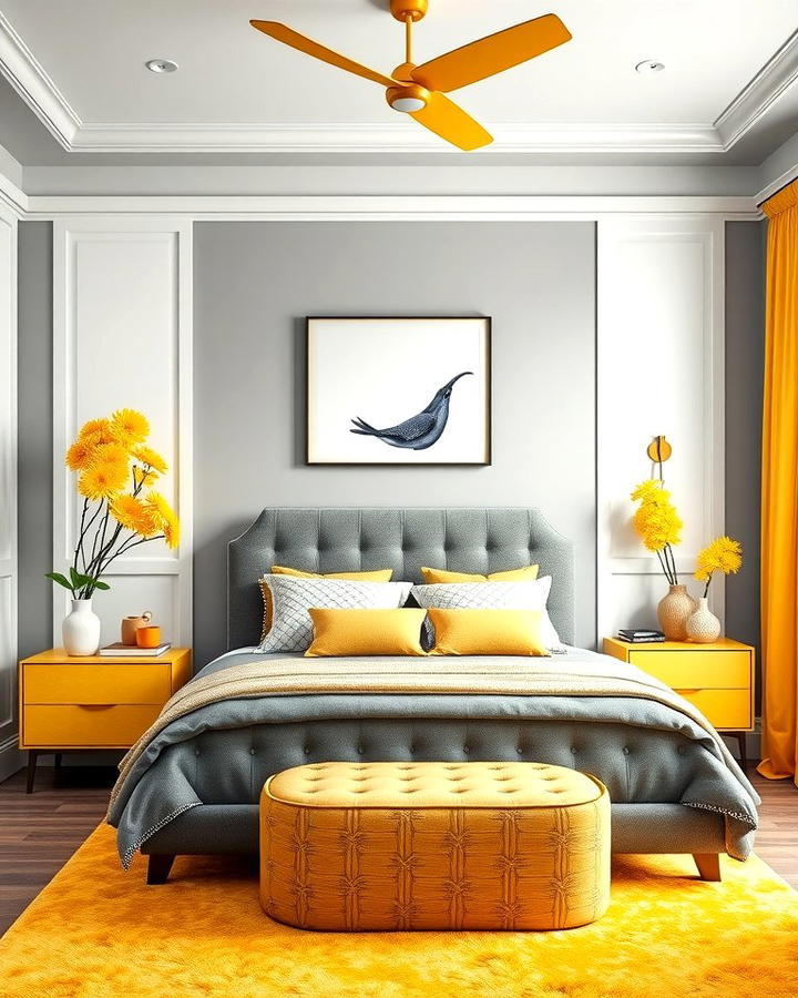 Sophisticated Gray and Yellow Pairing