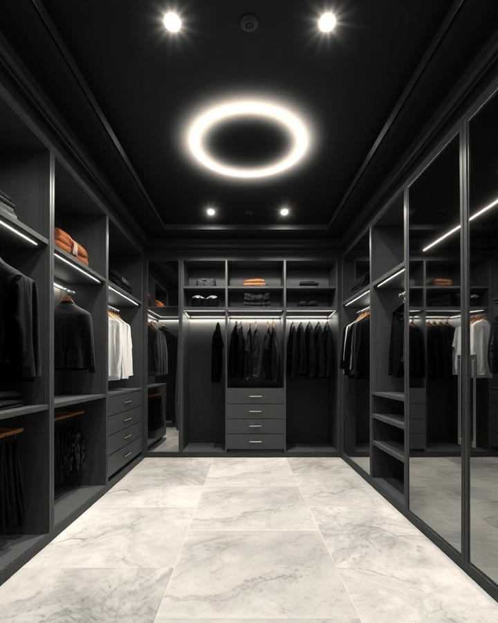 Sophisticated Walk In Closet