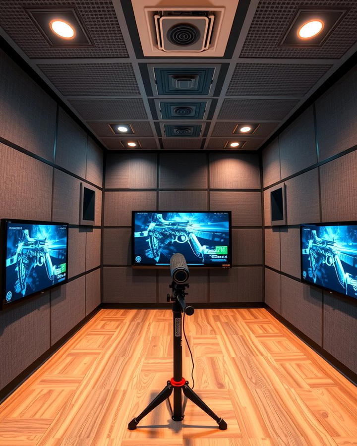 Soundproofed Shooting Simulators