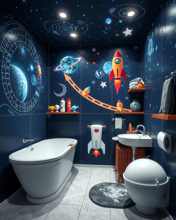 Space Galaxy Bathroom