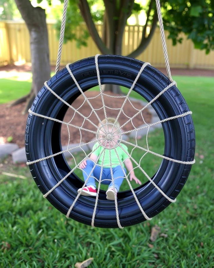 Spider Web Tire Swing