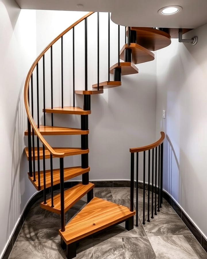 Spiral Staircase for Space Efficiency