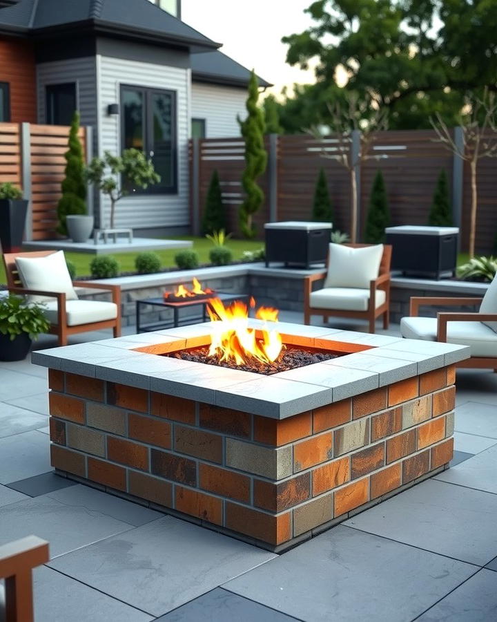 Square Brick Fire Pit