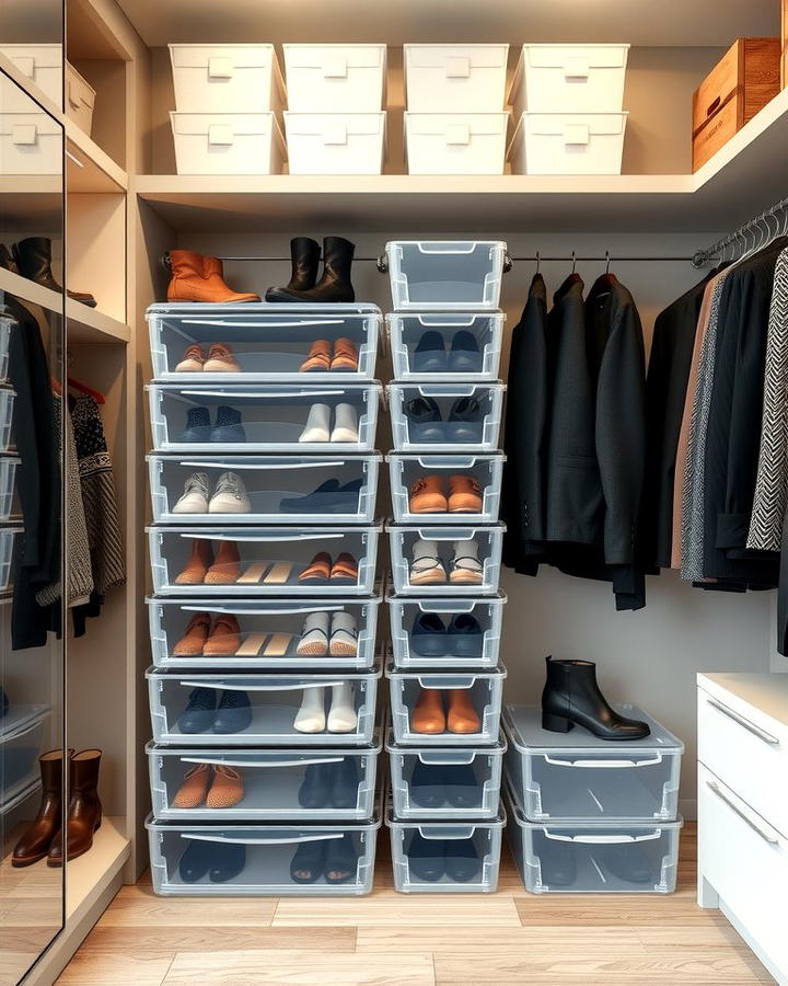 Stackable Boot Storage Bins