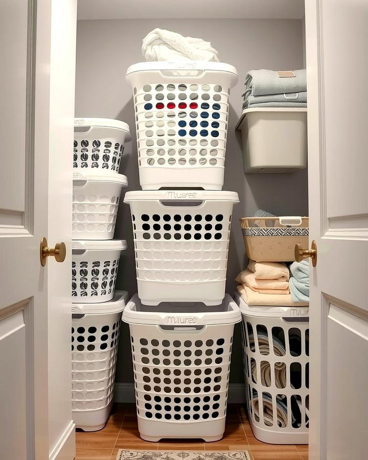 Stackable Laundry Basket Systems