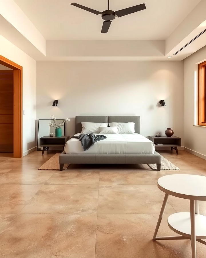 Stained Concrete in Neutral Tones