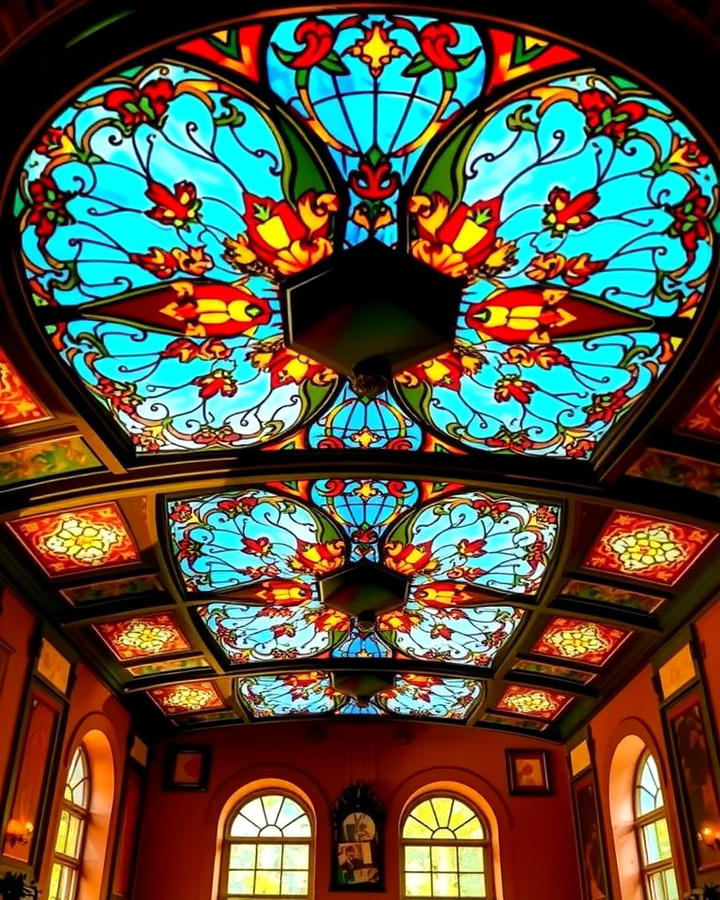 Stained Glass Ceiling Panels