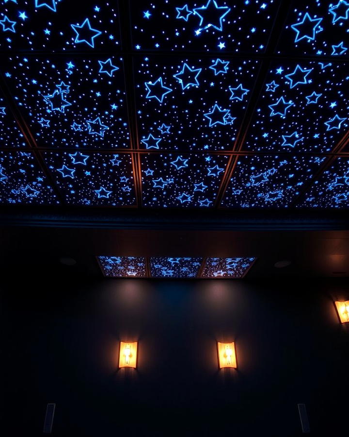 Starry Ceiling Panels for a Magical Atmosphere