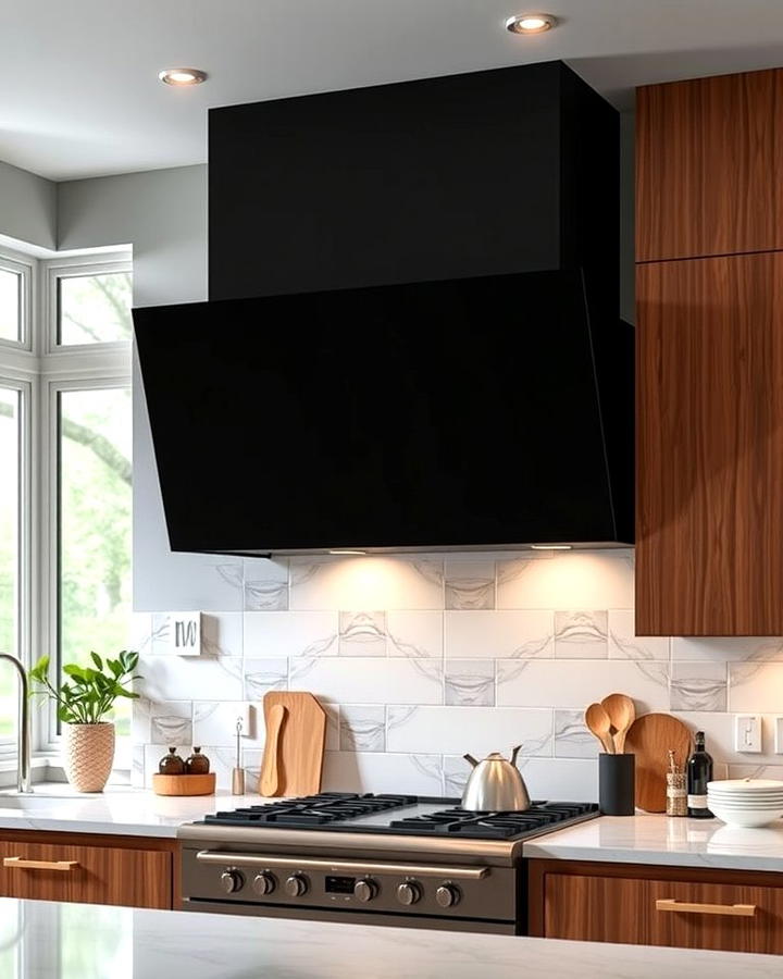 Statement Black Range Hood