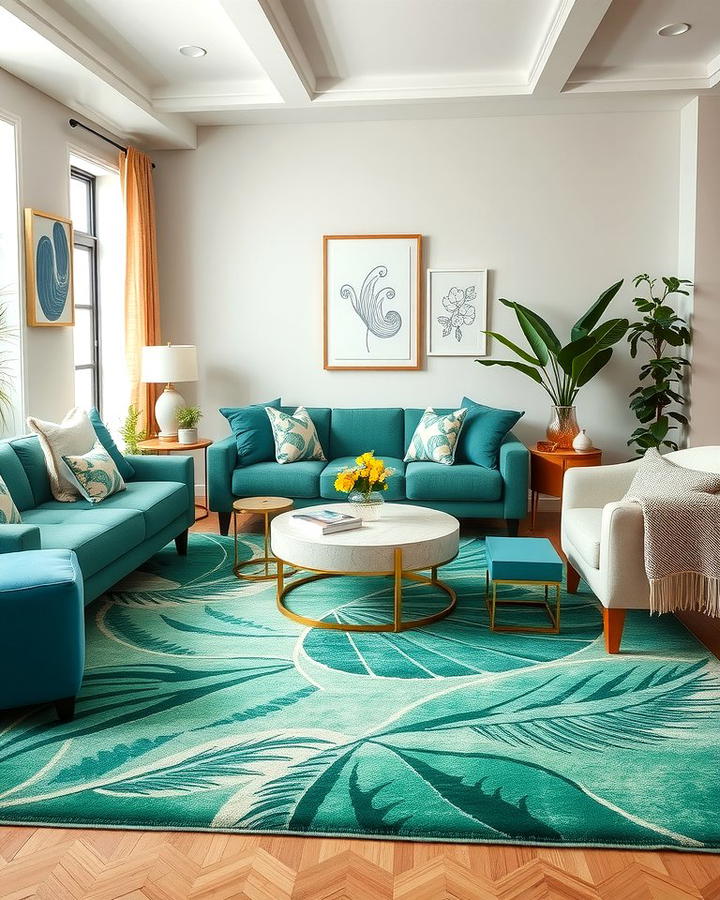 Statement Emerald Green Area Rug