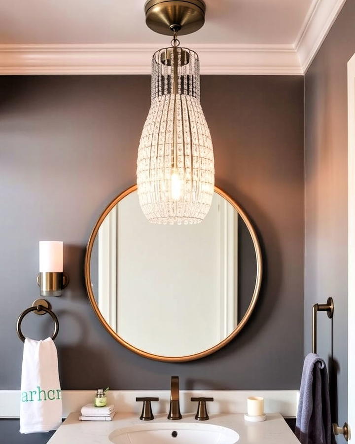 Statement Light Fixtures for a Bold Look Bathroom