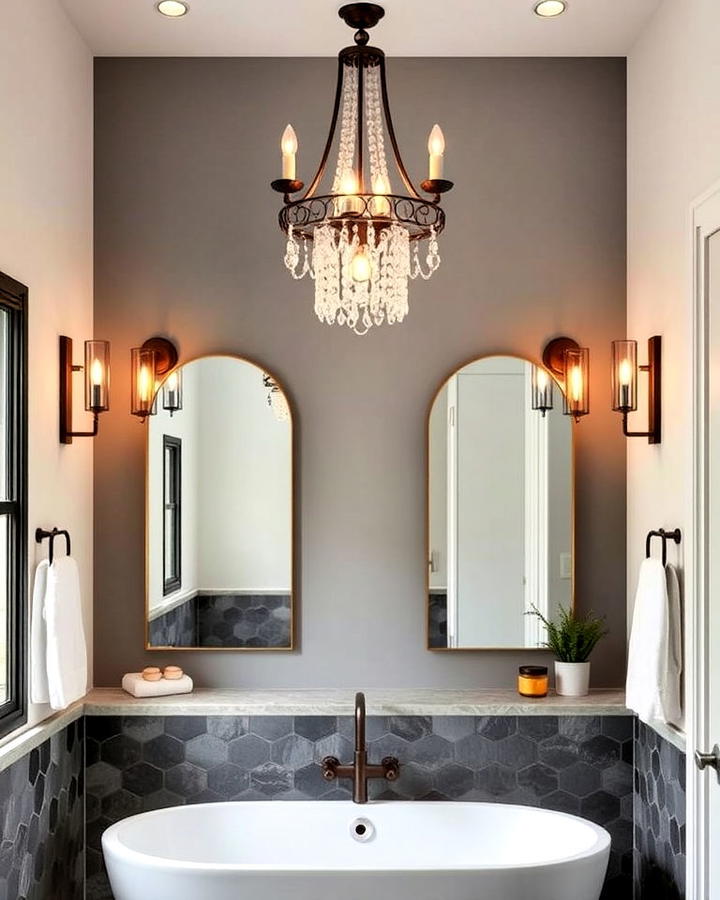 Statement Lighting Fixture for Bathroom